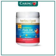 HERBS OF GOLD CHILDRENS FISH OIL WITH DHA & EPA CHEWABLE SOFTGEL 150S