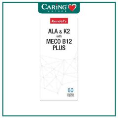 KORDELS ALA & K2 WITH MECO B12 PLUS VEGETABLE CAPSULE 60S