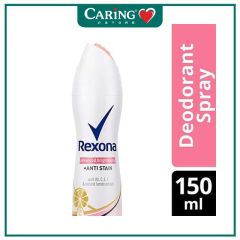 REXONA NATURAL WHITENING + ANTI STAIN SPRAY DEODORANT 150ML