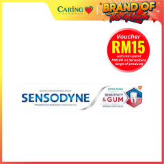 SENSODYNE SENSITIVITY + GUM EXTRA FRESH TOOTHPASTE 100G