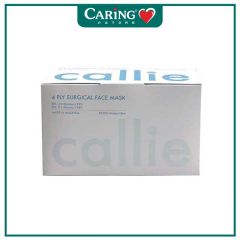 CALLIE ADULT 4PLY SURGICAL FACE MASK BLUE 50S