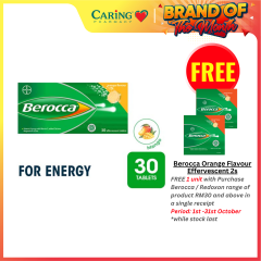 BEROCCA MANGO FLAVOUR EFFERVESCENT TABLET 30’s