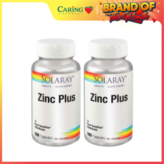 SOLARAY ZINC PLUS 100S X 2