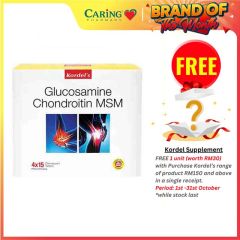 KORDEL'S GLUCOSAMINE CHONDROITIN MSM EFFERVESCENT 4X15S