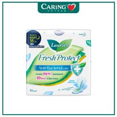 LAURIER FRESH PROTECT ANTI-BACTERIAL SLIM 35CM WING 10S