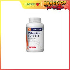 VITAHEALTH VITAMINS K2+D3 90S