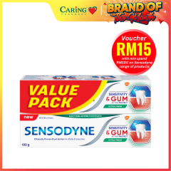 SENSODYNE SENSITIVITY + GUM EXTRA FRESH TOOTHPASTE 100G 2S