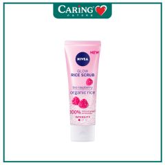 NIVEA BIO RASPBERRY ORGANIC RICE GLOW RICE SCRUB 75ML