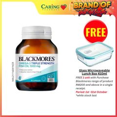 BLACKMORES OMEGA-3 TRIPLE STRENGTH FISH OIL 1500MG 30S