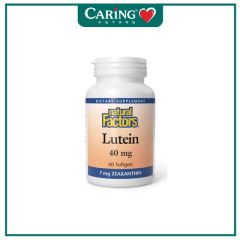 NATURAL FACTORS LUTEIN 40MG PLUS 60S