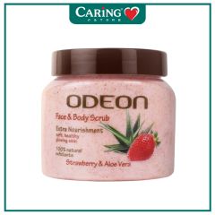 ODEON FACE & BODY SCRUB STRAWBERRY & ALOE VERA 300ML