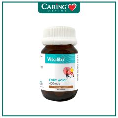 VITALITA FOLIC ACID 400MCG TAB 90S